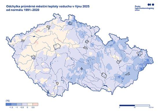 Obrázek říjen 2025 na území ČR